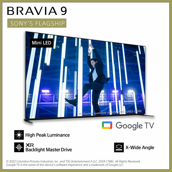 BRAVIA 9 | 85XR90 | Mini LED | XR Processor | 4K HDR | Google TV